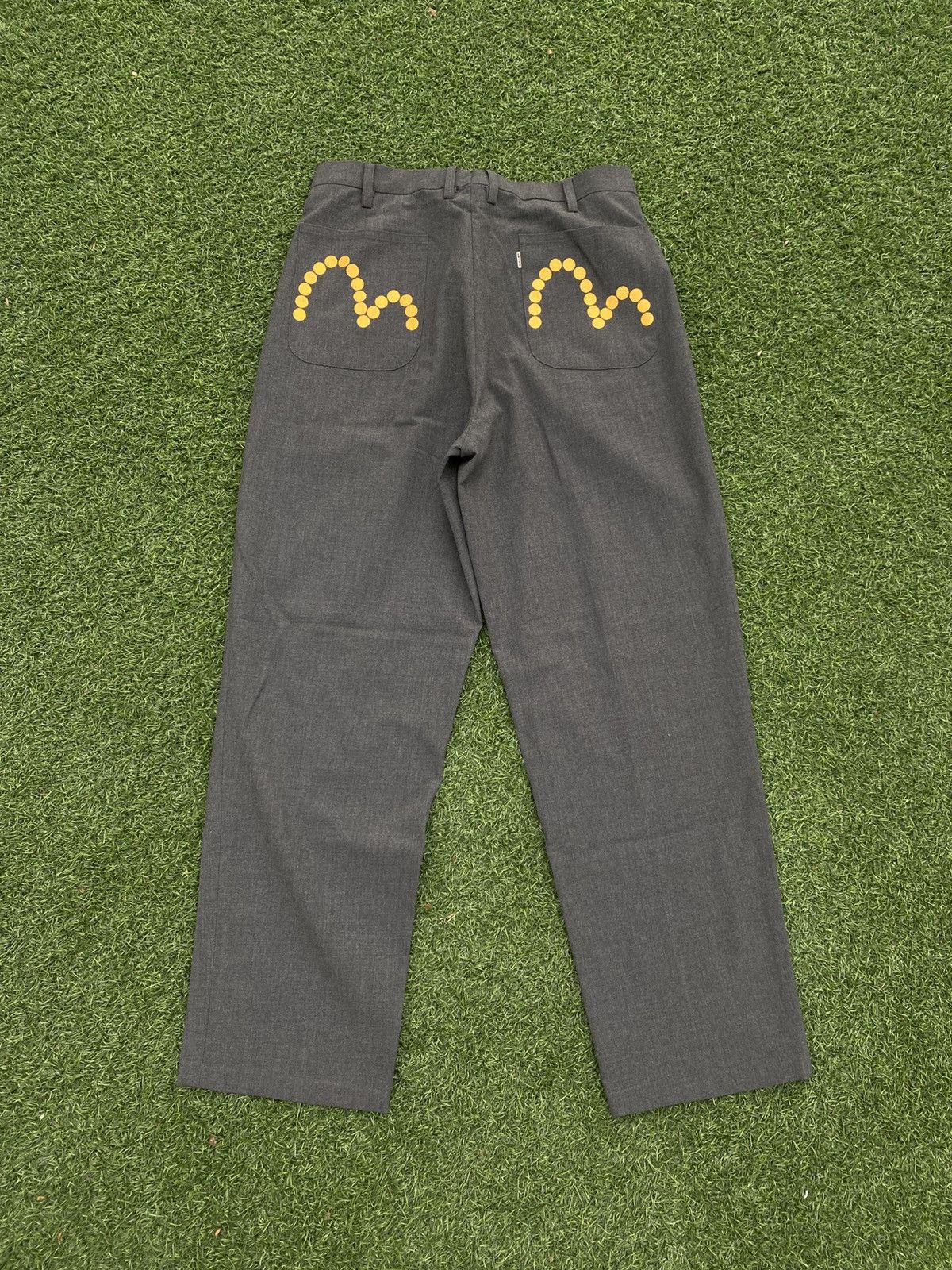 Evisu EVISU WORK TROUSERS PANTS WITH EMBROIDERY YELLOW SEA GULLS Size US 32 / EU 48 - 1 Thumbnail