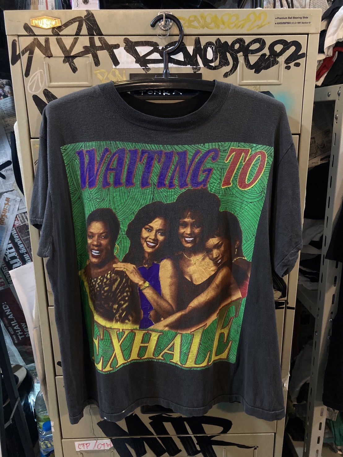 image of Band Tees x Vintage Raptee T Shirt in Black, Men's (Size Large)
