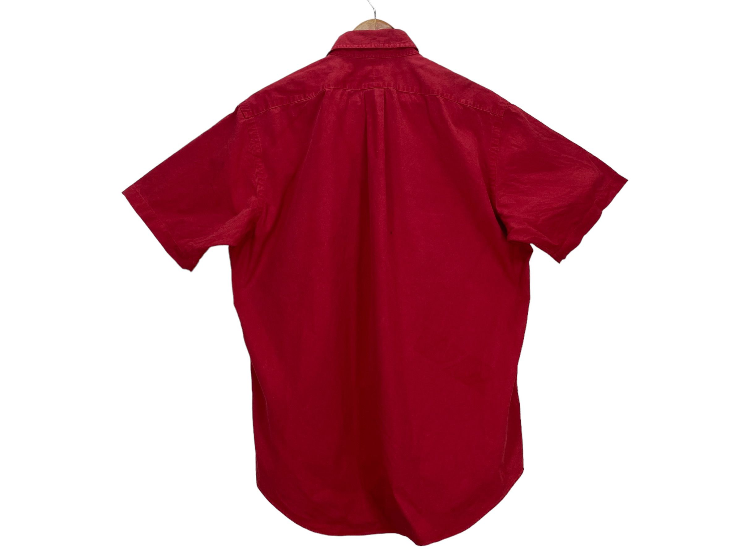 Polo Ralph Lauren × Vintage Vintage Polo Ralph Lauren Red Short Sleeve Shirt Size US L / EU 52-54 / 3 - 2 Thumbnail