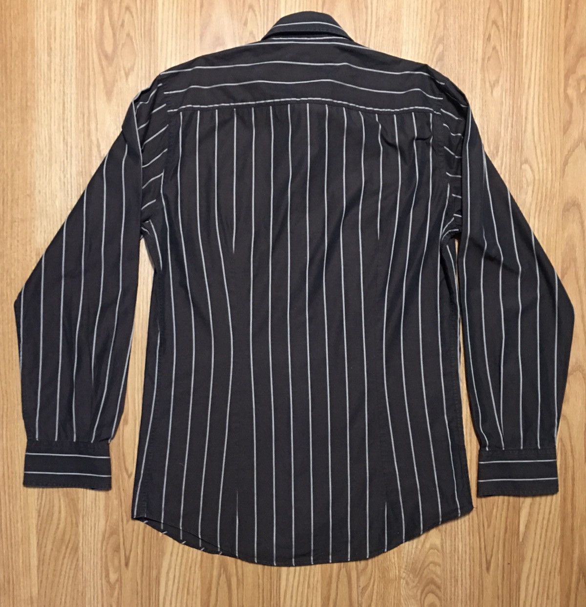 Dolce & Gabbana Dolce & Gabbana Brown Stiped Mens Shirt 16.5 / 42 Size US L / EU 52-54 / 3 - 2 Thumbnail