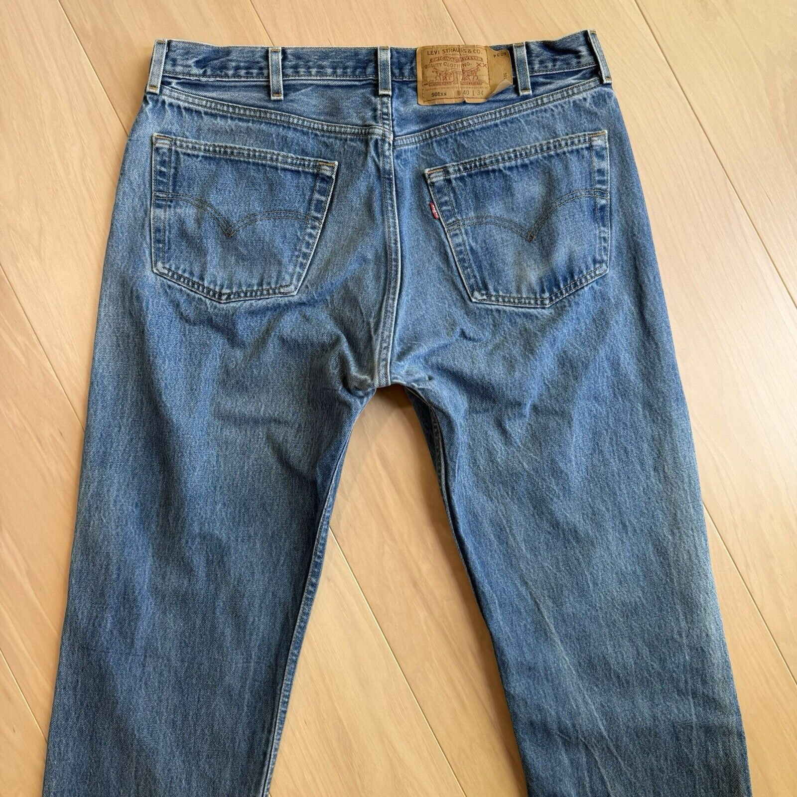 Levi's × Vintage Vintage Levis 501 Jeans Blue 90s Denim Made in USA Workwear Size US 36 / EU 52 - 7 Thumbnail