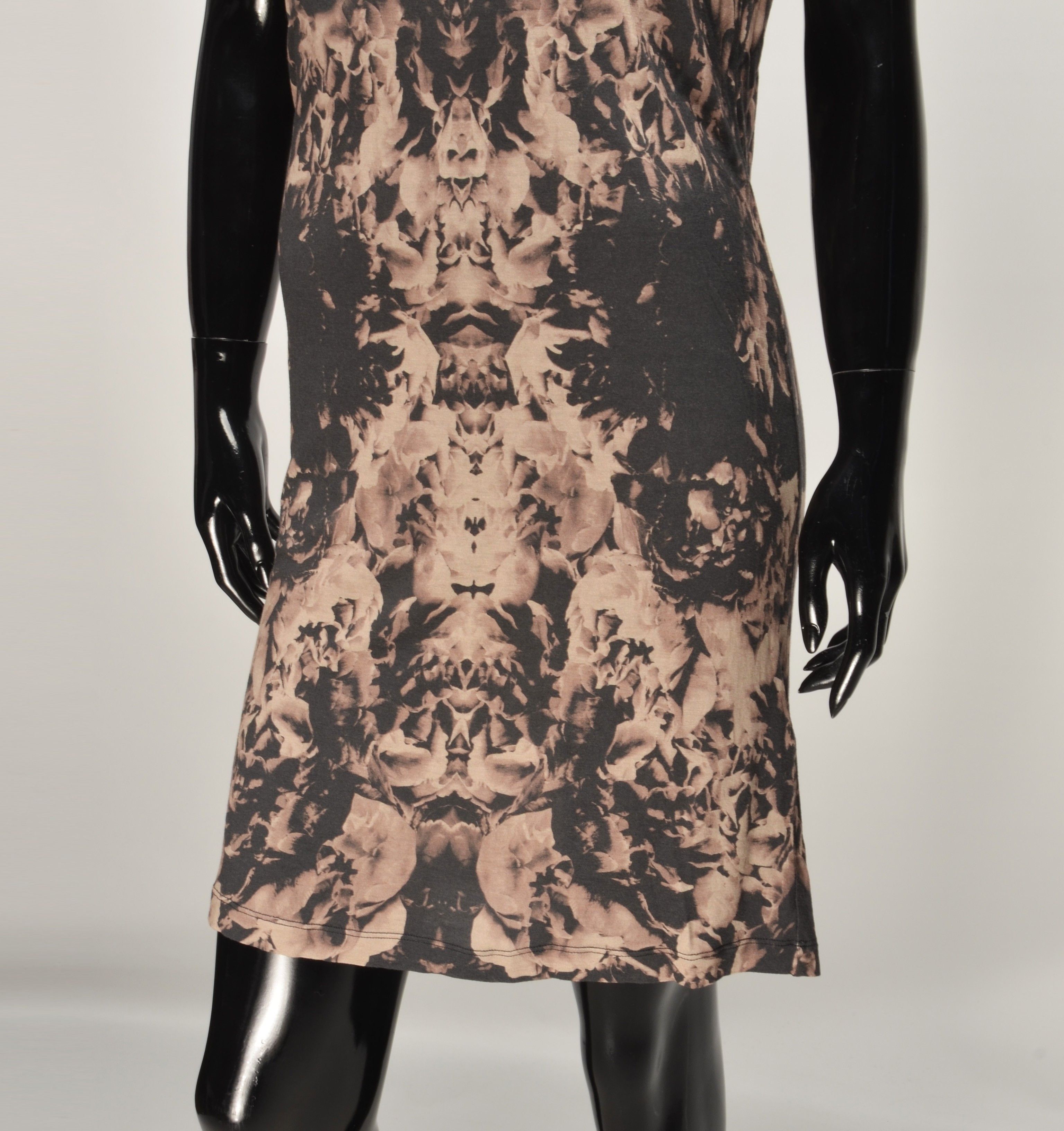 Allsaints Allsaints Abstract Print Scoop Neck Bodycon Stretch Dress Size M / US 6-8 / IT 42-44 - 3 Thumbnail