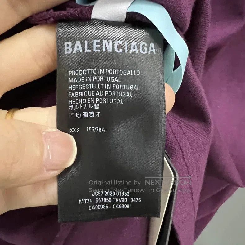Balenciaga Balenciaga Double Hook Embroidered two-piece style short-sl Size US XXS / EU 40 - 4 Thumbnail