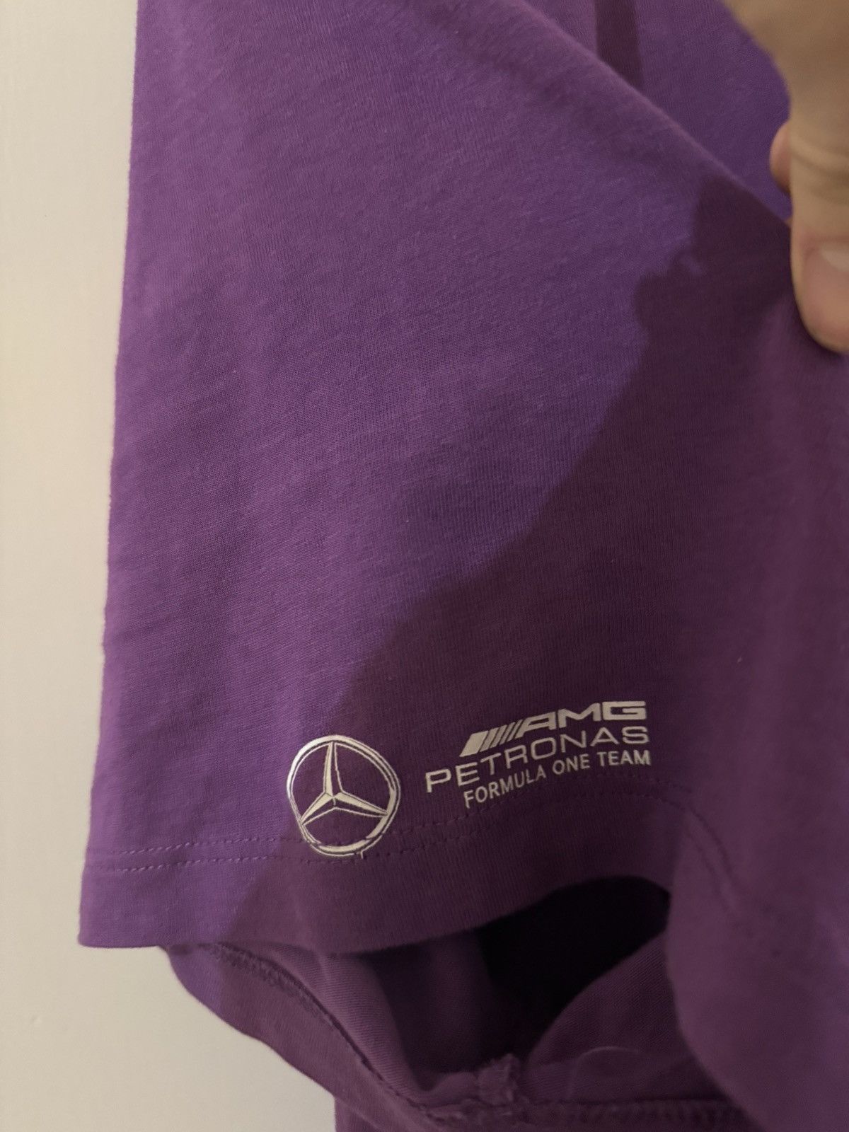Mercedes-Benz Lewis Hamilton (LH44) Mercedes F1 Merch Purple Size US L / EU 52-54 / 3 - 4 Thumbnail