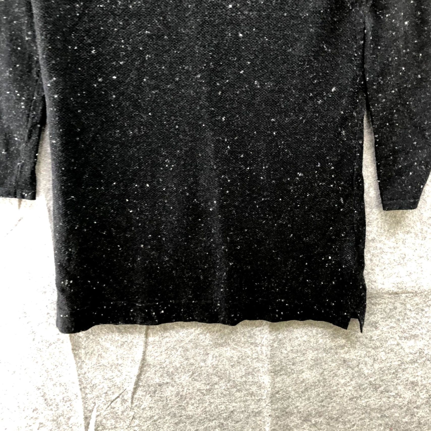 Vintage ARTISAN NY WOMEN SWEATER POLYESTER LONG BLACK S GATHER Size S / US 4 / IT 40 - 2 Thumbnail