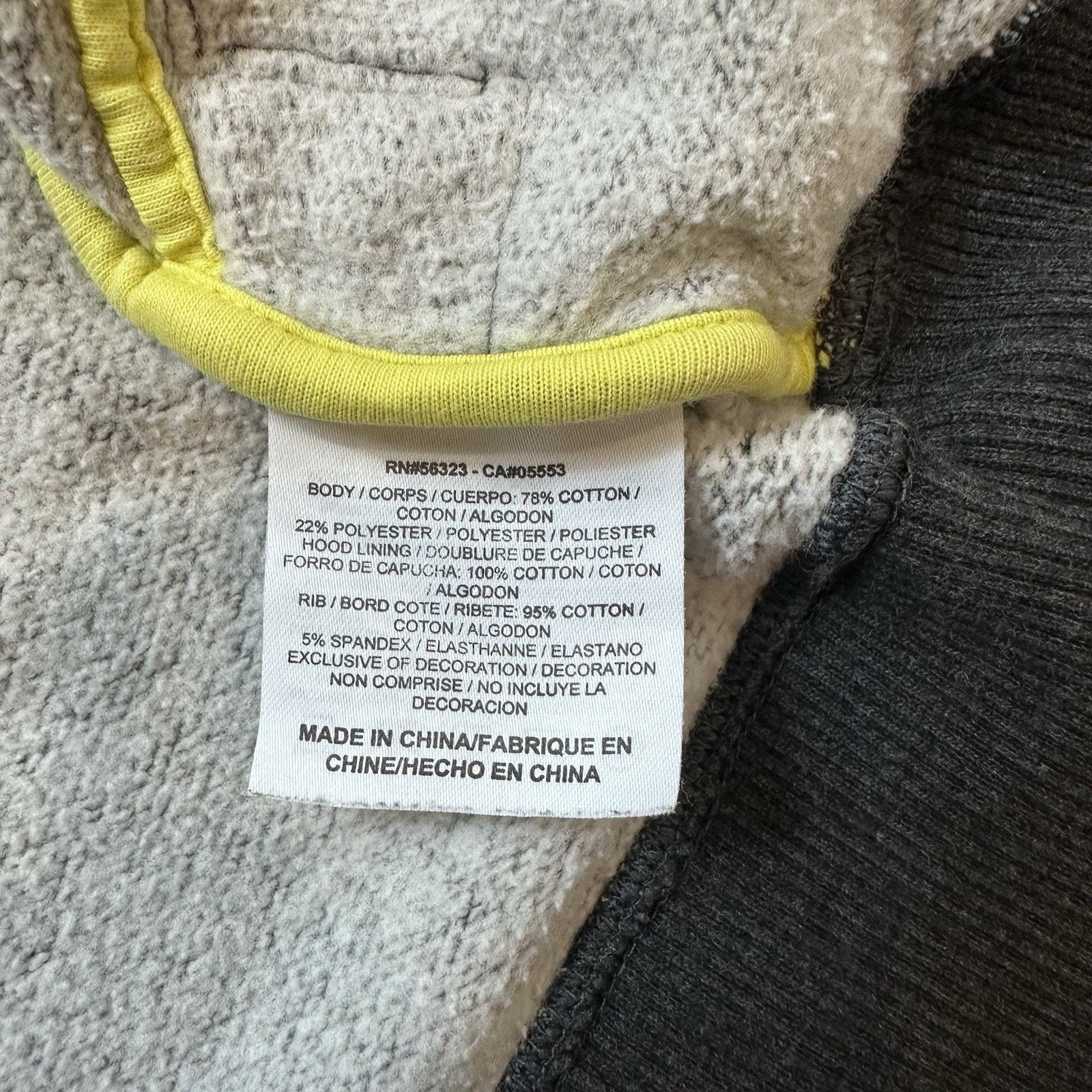 Nike Jordan Full Zip Men Large Grey Fleece Hoodie Sweatshirt Nike Size US L / EU 52-54 / 3 - 9 Thumbnail