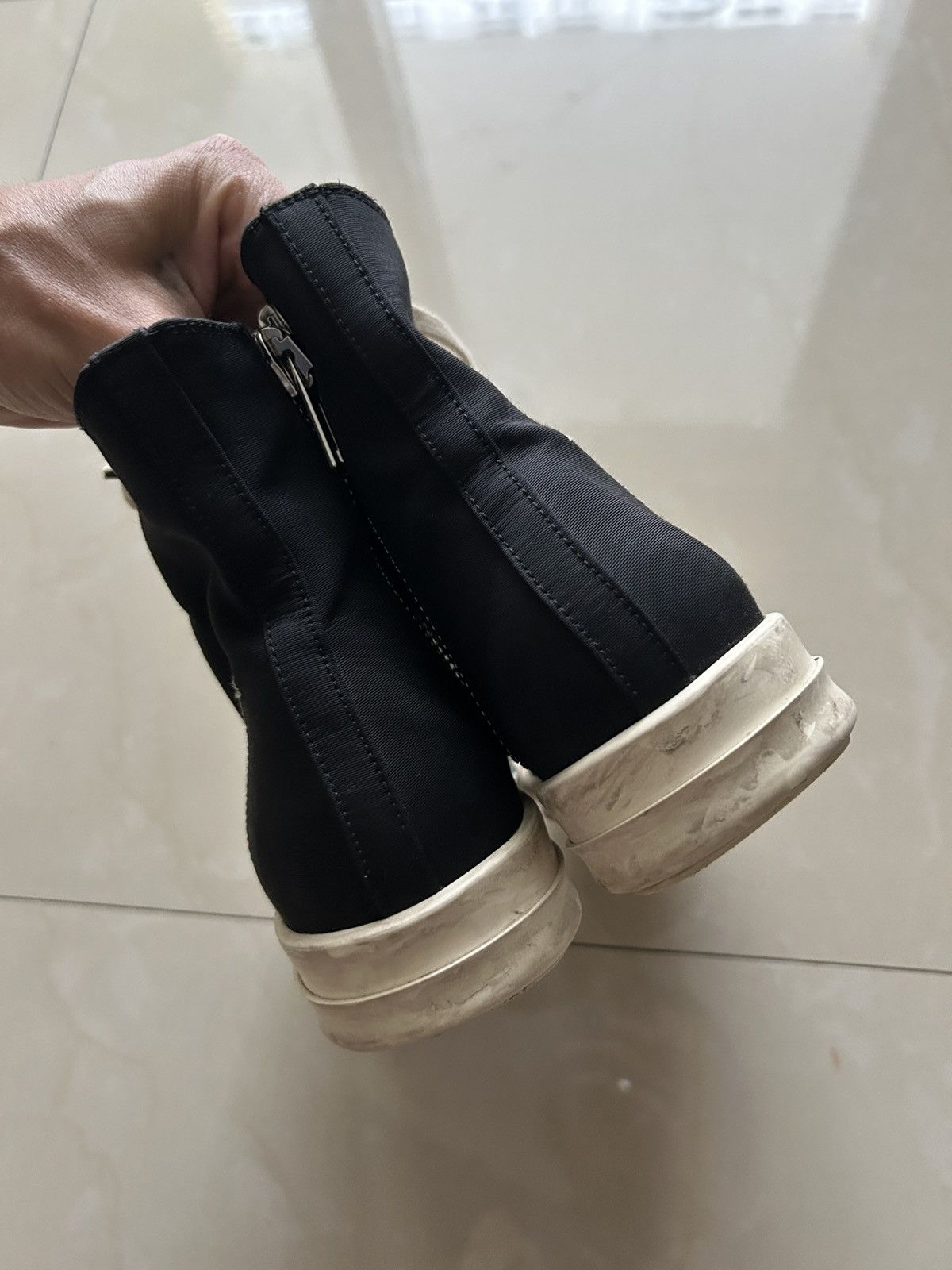 Rick Owens Rick Owens Pentagram Drkshwd Hightop Ramones Size US 7 / IT 37 - 4 Thumbnail