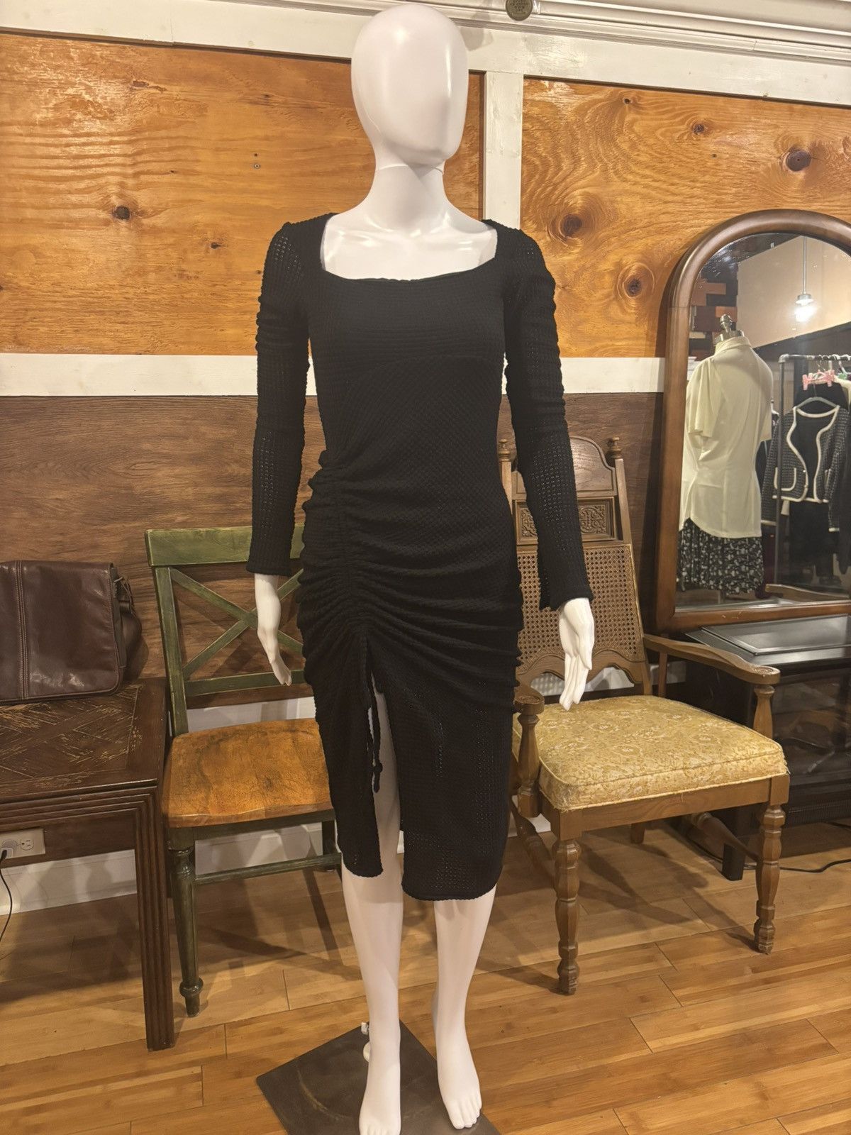 Other Black long sleeve dress.wd-255 Size S / US 4 / IT 40 - 1 Thumbnail