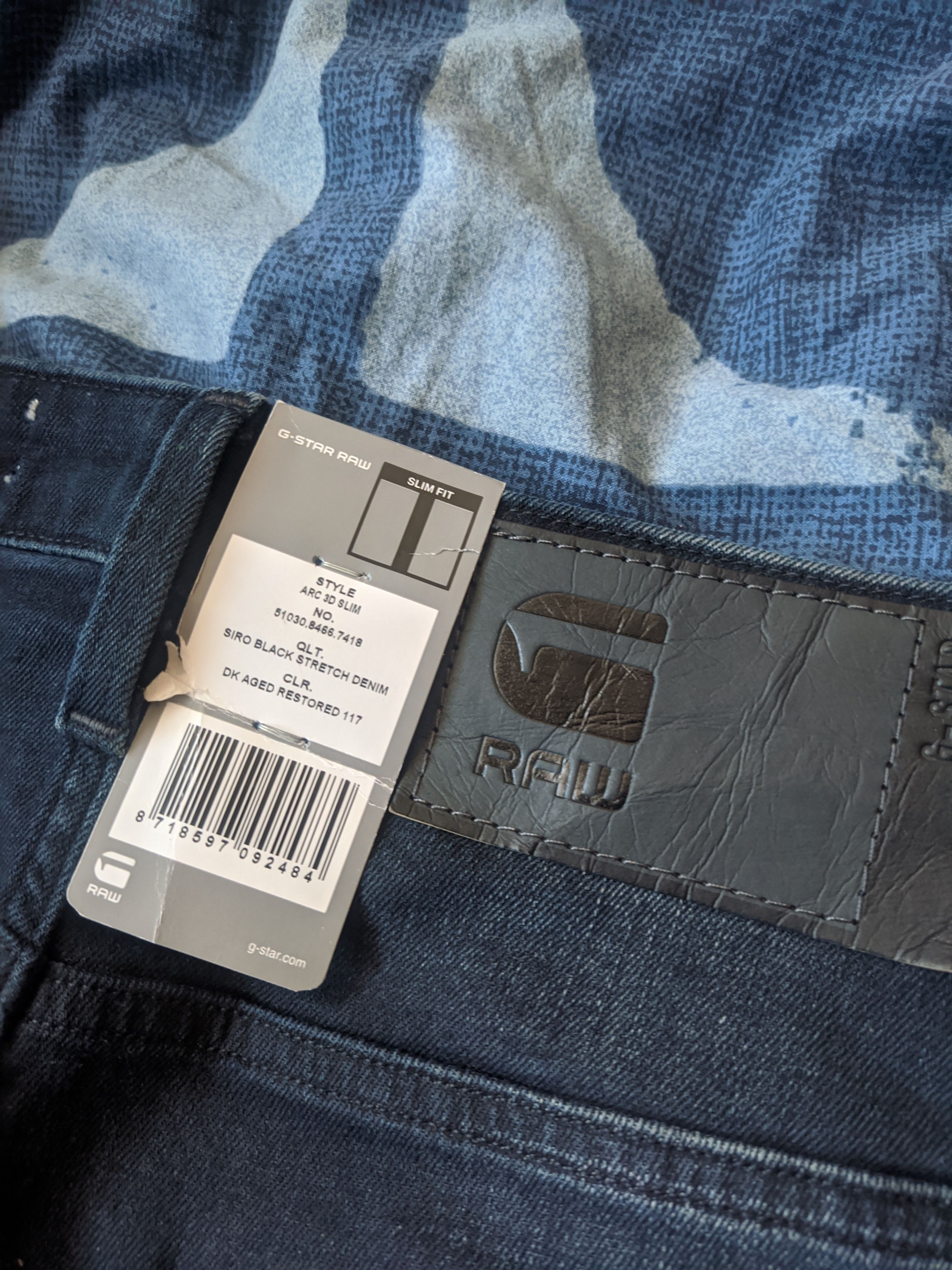G-Star Gstar Arc 3D Slim Size US 29 - 8 Thumbnail