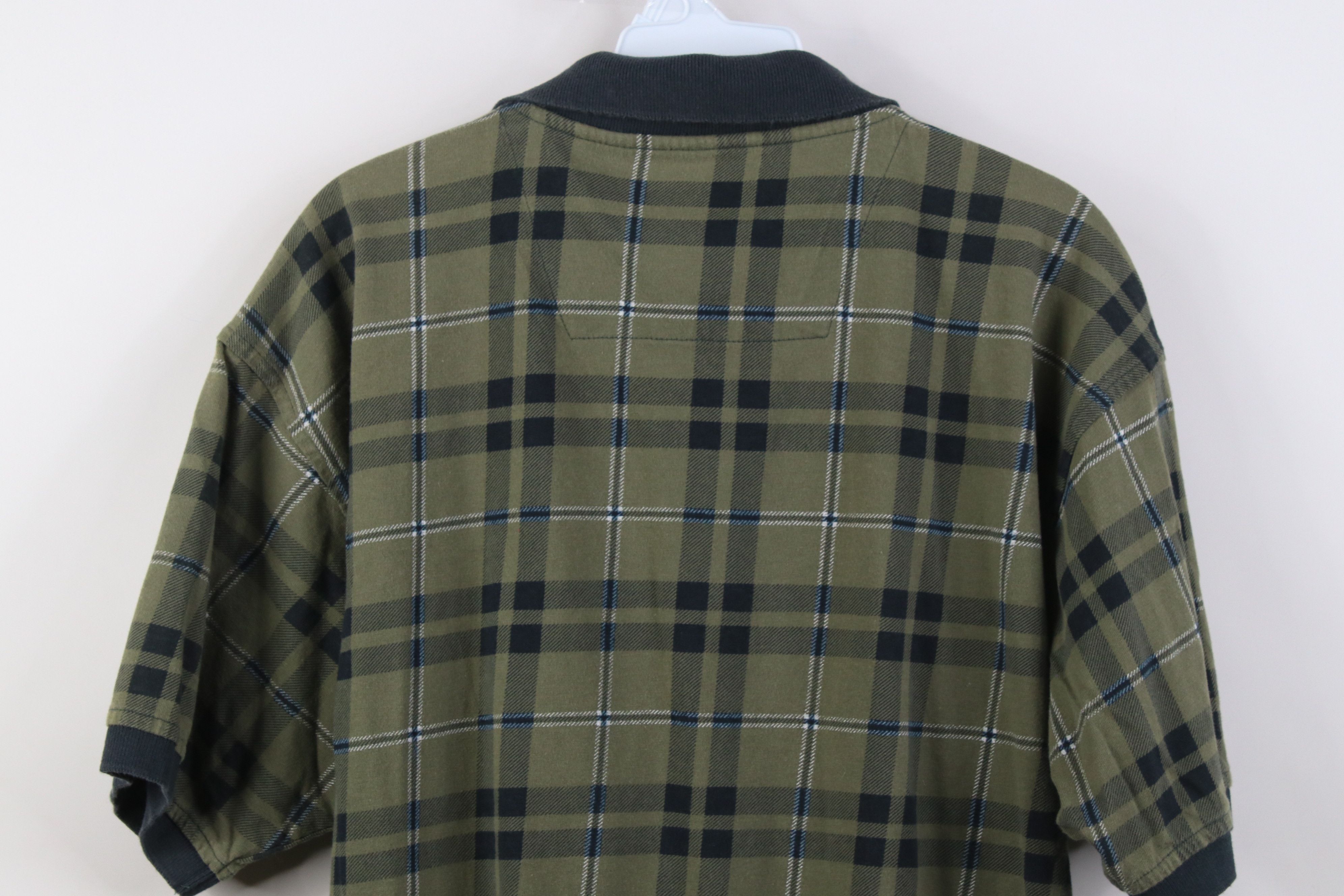 Vintage Vintage 90s Streetwear Baggy Fit Knit Golf Polo Shirt Plaid Size US L / EU 52-54 / 3 - 10 Thumbnail