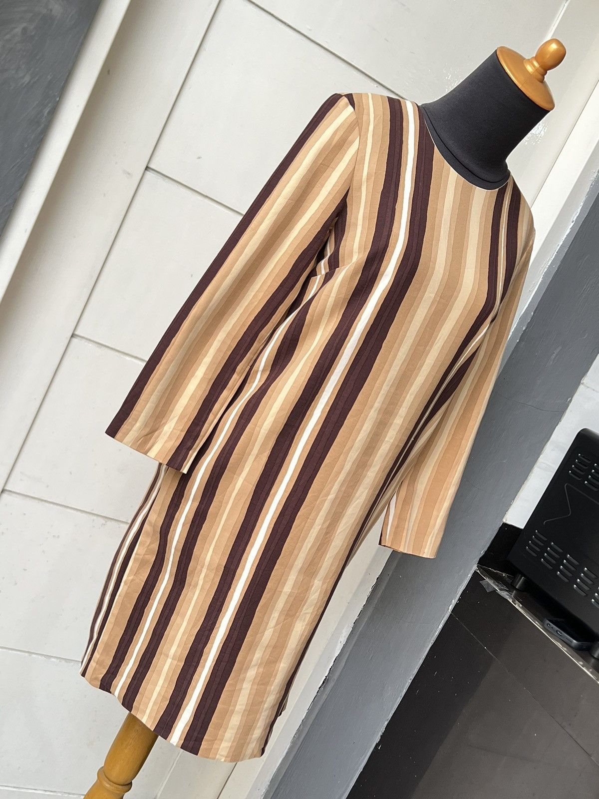 Marimekko MARIMEKKO Striped Midi Dress Size XS / US 0-2 / IT 36-38 - 3 Thumbnail