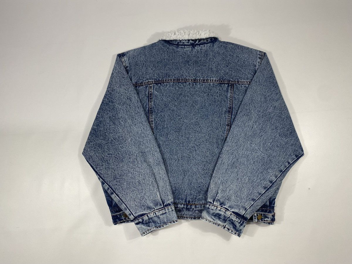 Vintage 🔥LASTDROP🔥 Vintage 90s Baggy Oversized Sherpa Denim Jacket Size US L / EU 52-54 / 3 - 16 Thumbnail