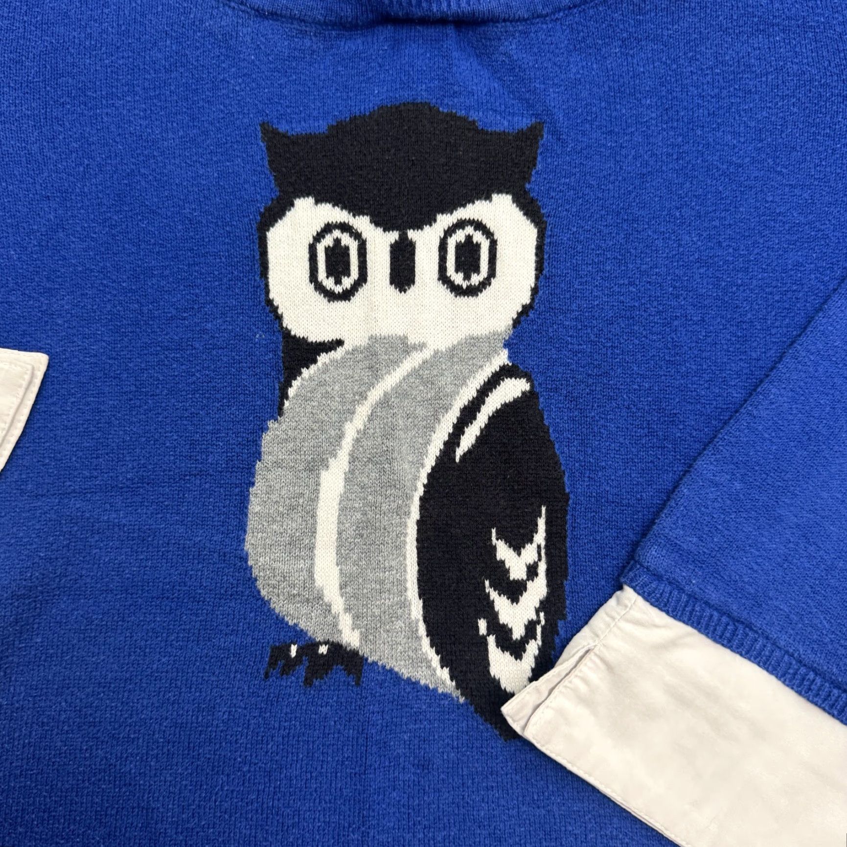 Vintage Notations Owl Pullover Shirt Womens Plus Size 1X Blue Knit Size XL / US 12-14 / IT 48-50 - 3 Thumbnail