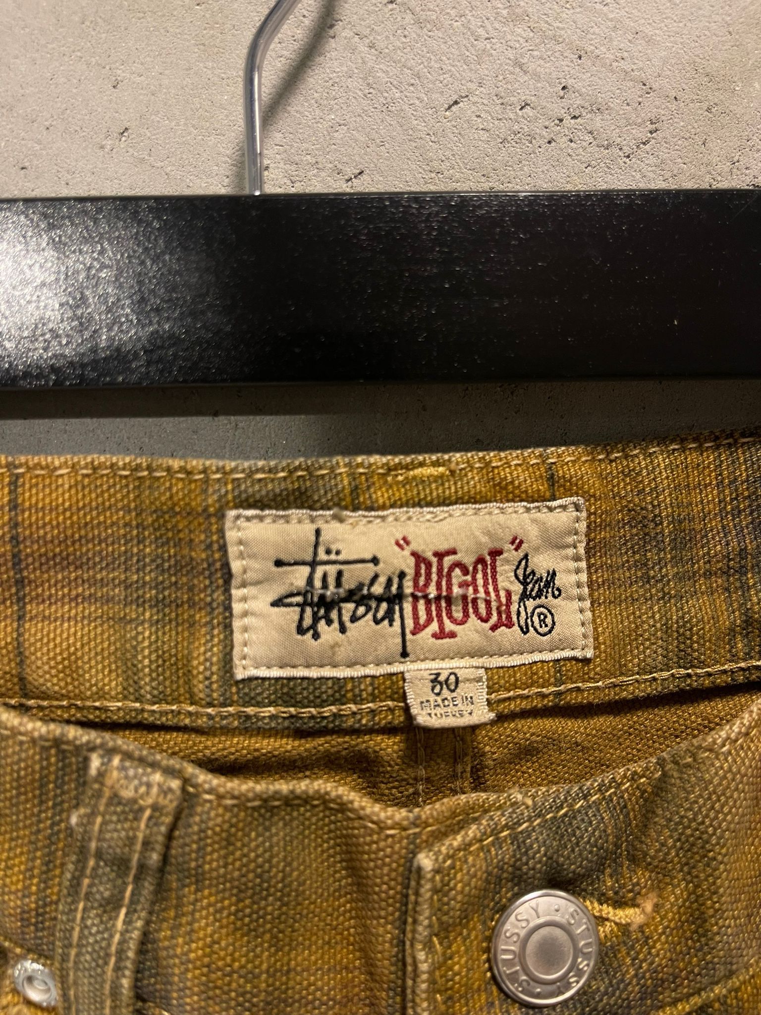 パンツ Stussy Big OL Short Canvas Plaid Brown Stussy Big OL Short