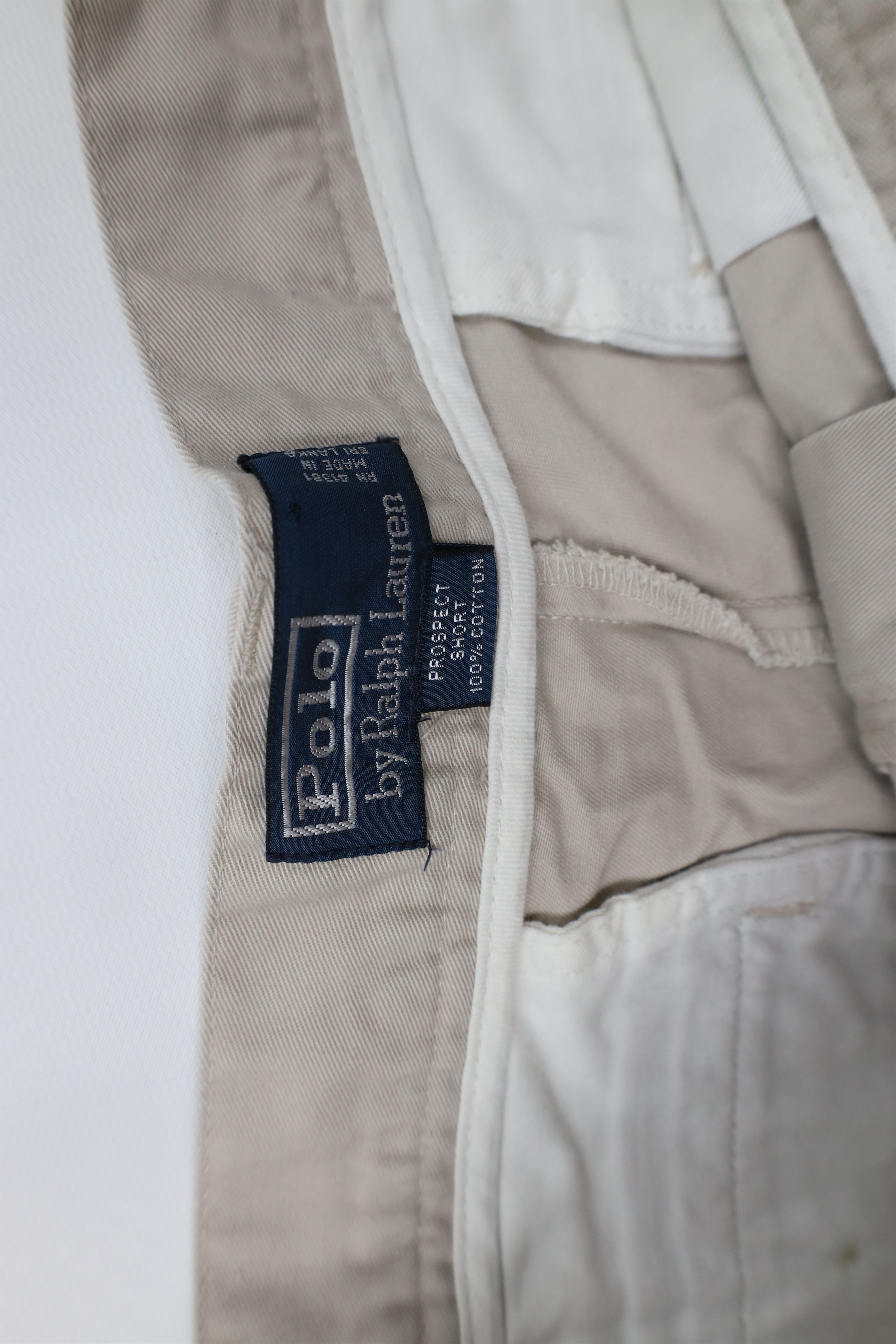 Ralph Lauren Vintage 90s Ralph Lauren Cotton Golf Chino Shorts Beige Size US 32 / EU 48 - 8 Thumbnail