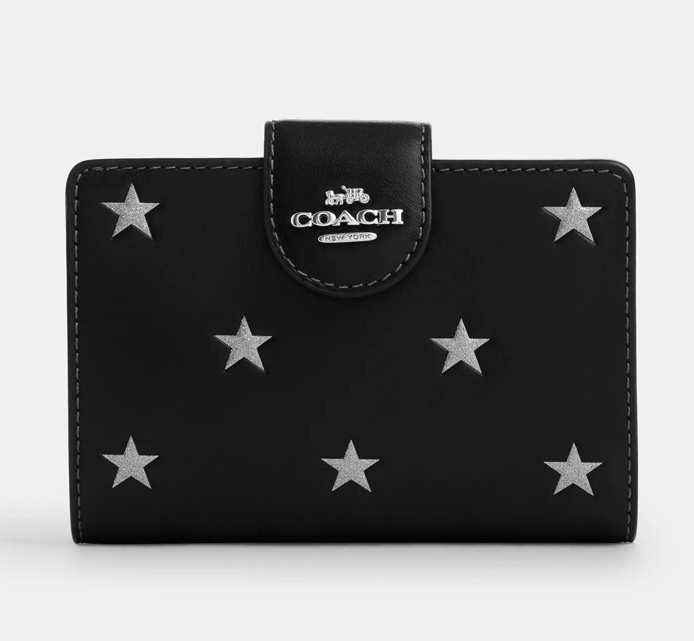 Coach Medium Corner Zip Wallet With Star Print CW530 Size ONE SIZE - 6 Thumbnail