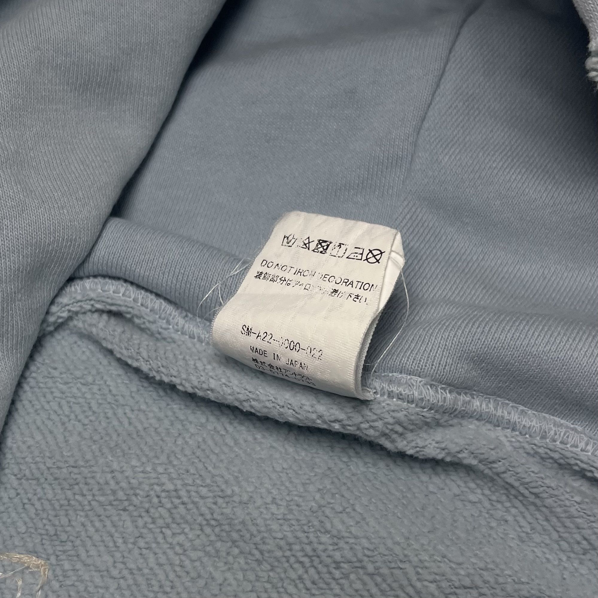 Saint Michael Saint Mxxxxxx "Saint" Hoodie Baby Blue Distressed FW22 Size US L / EU 52-54 / 3 - 11 Thumbnail