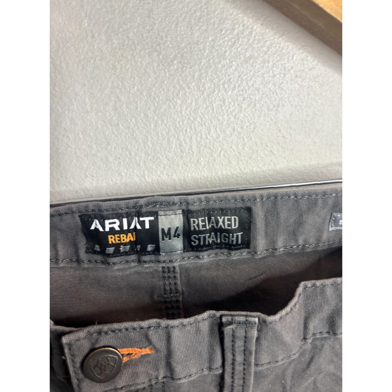 Ariat Ariat M4 Rebar Pants Mens 50x30 Gray Relaxed Straight Workwear Utility Durable Carpenter Pants Mens 50x30 Gray Size US 34 / EU 50 - 3 Thumbnail