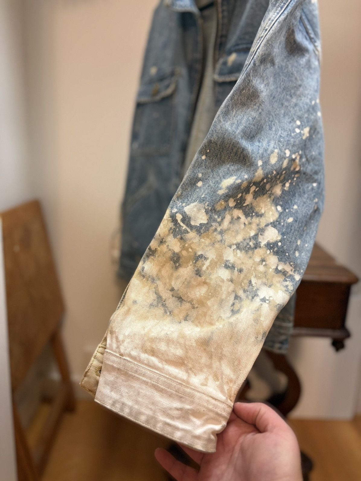 Fear of God Fear of God Jeans Distressed Denim Jacket, M (Oversized) Size US M / EU 48-50 / 2 - 3 Thumbnail