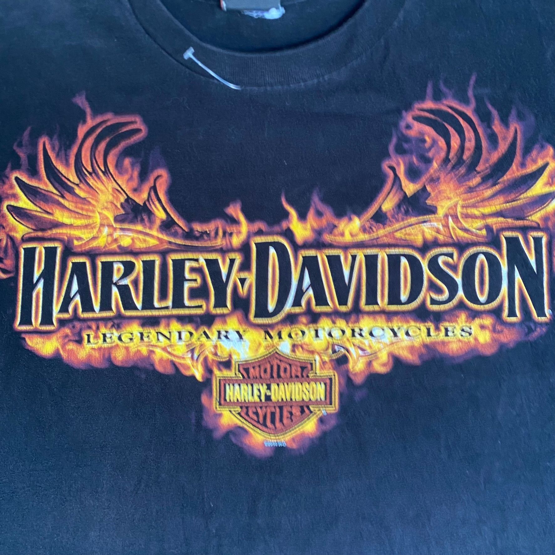 Harley Davidson Vintage Y2K Harley Davidson Shirt Motorcycle Biker Logo Tee Size US XL / EU 56 / 4 - 3 Thumbnail