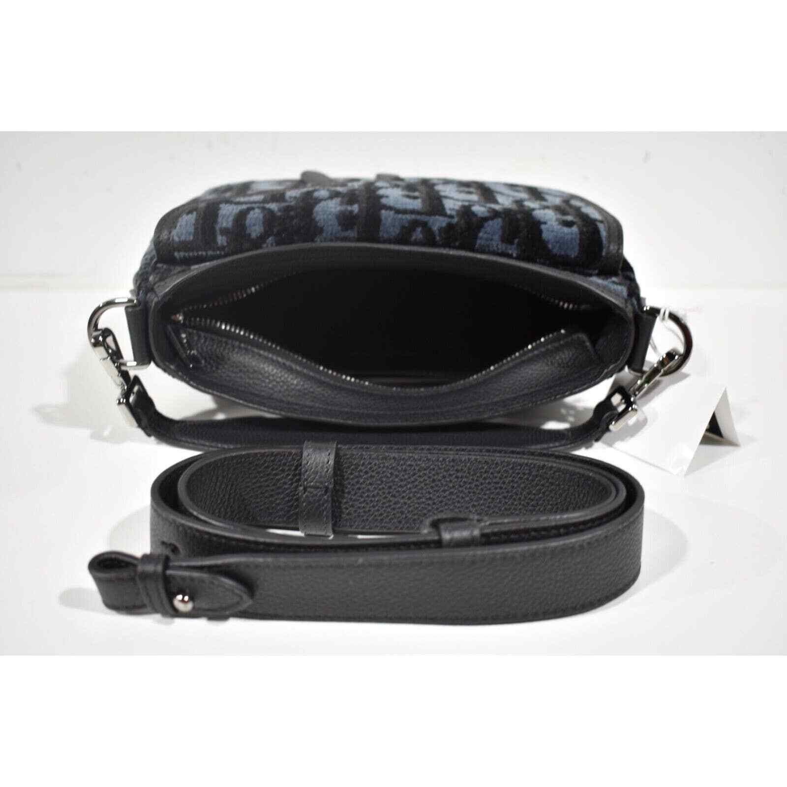 Dior Christian Dior Mini Saddle Soft Black Crossbody Handle Bag Size ONE SIZE - 9 Thumbnail