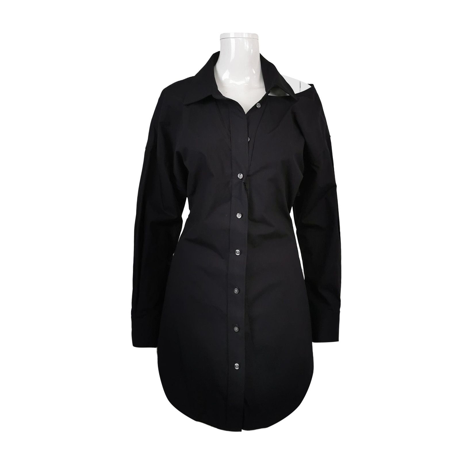 Alexander Wang Alexander Wang Cotton Button Up Mini Dress Size 2 Size XS / US 0-2 / IT 36-38 - 1 Thumbnail