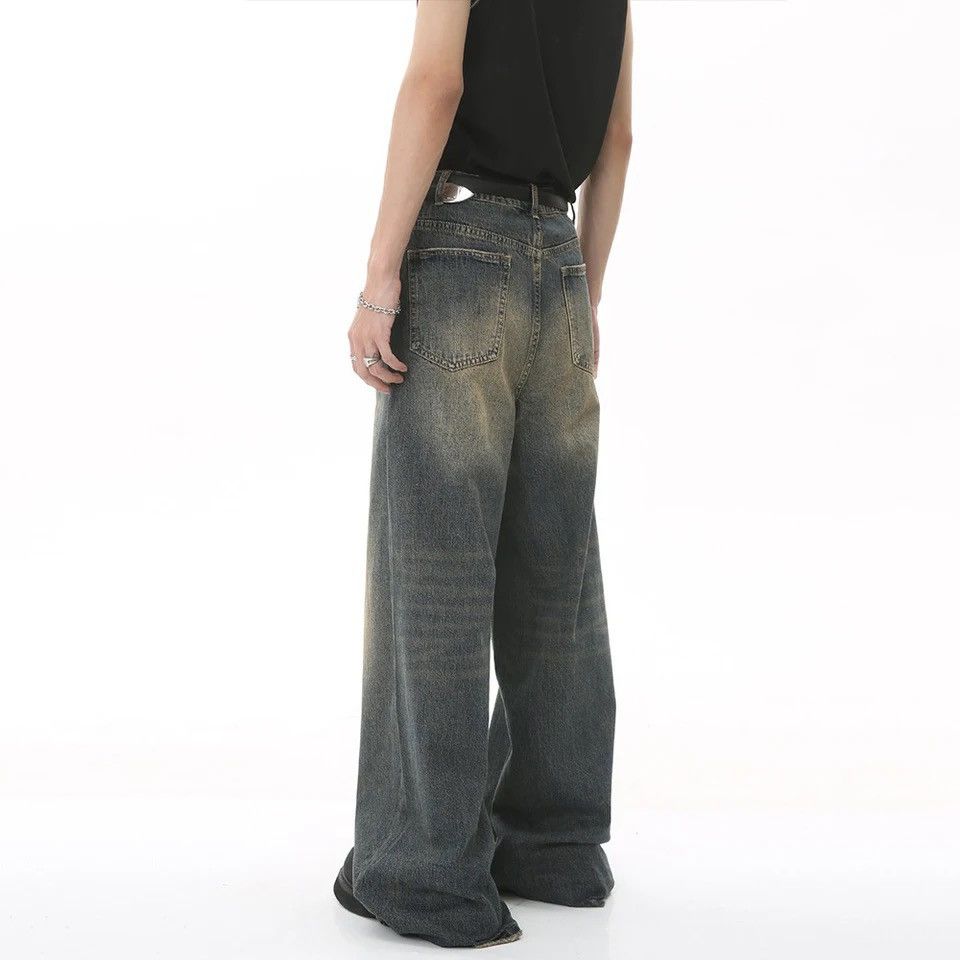 Japanese Brand × Vintage Vintage Jeans Men Loose Straight Streetwear Casual Summer Size US 35 - 3 Thumbnail