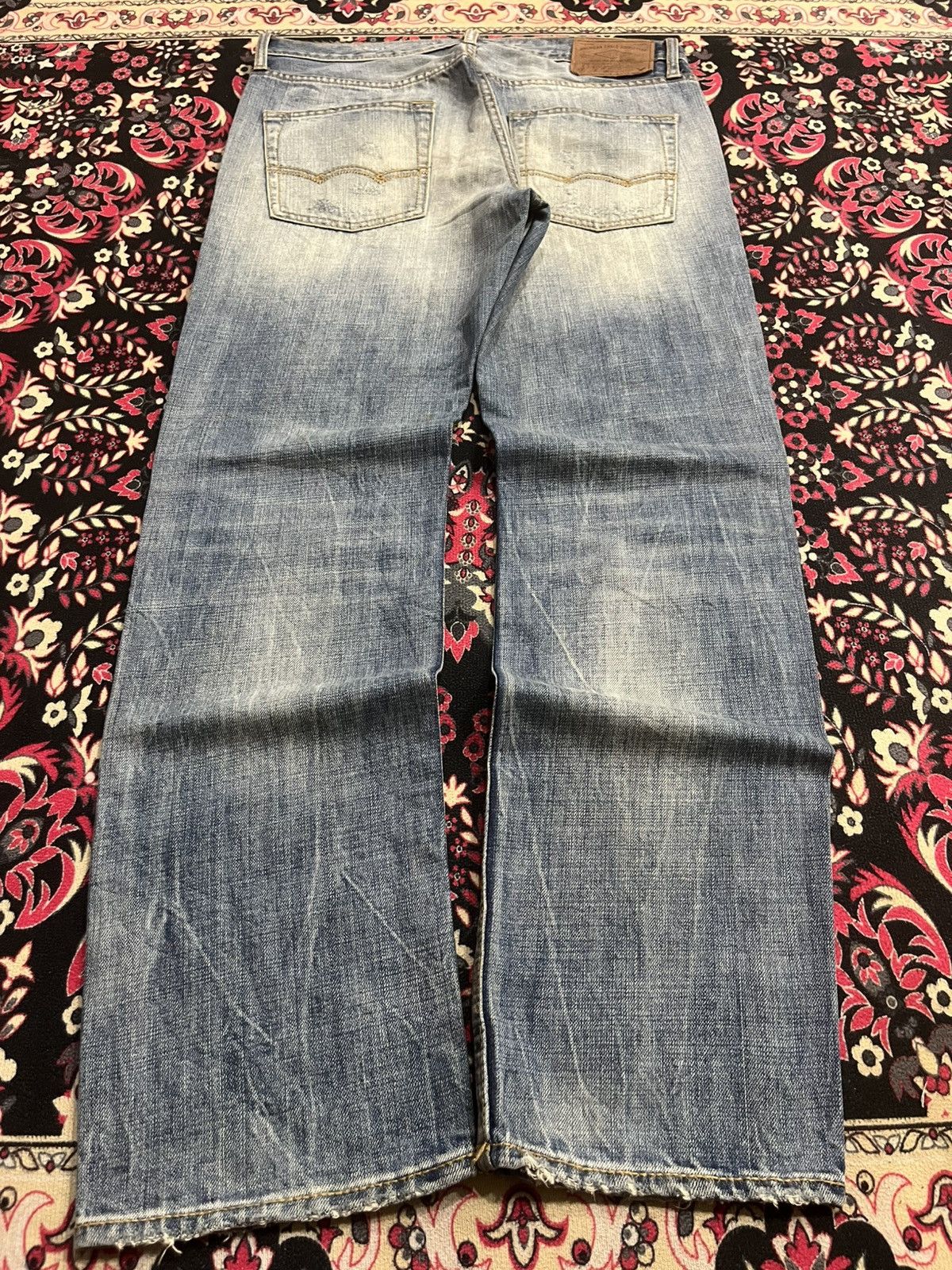 American Eagle Outfitters ⚡️Distressed⚡️American Eagle Outfitters Slim Straight Jeans Size US 30 / EU 46 - 2 Thumbnail