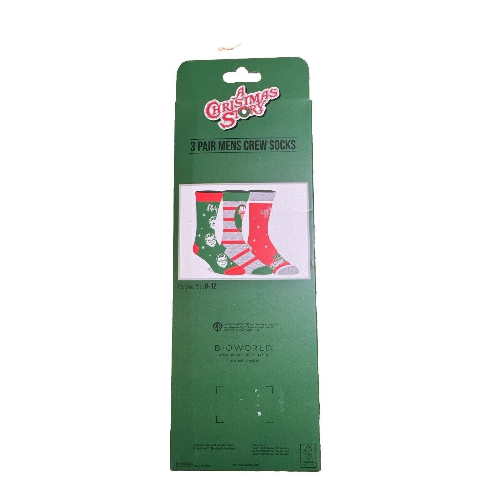 The Unbranded Brand A Christmas Story Men's Movie Inspired Design 3 Pack Socks Size ONE SIZE - 6 Thumbnail