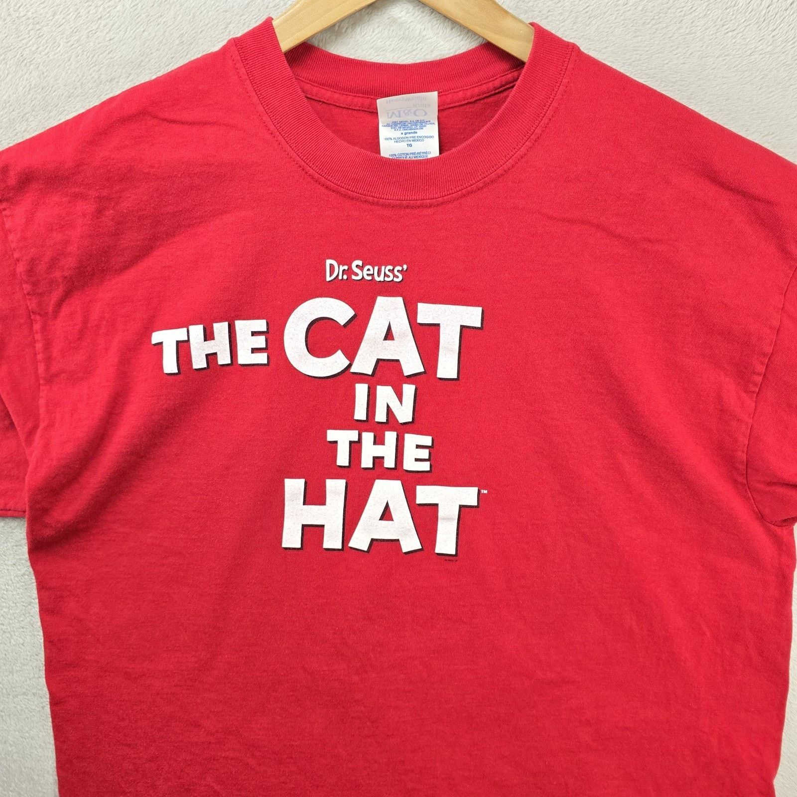 Other Vintage Dr Seuss The Cat In The Hat Movie Promo Shirt XL Y2K Size US XL / EU 56 / 4 - 2 Thumbnail