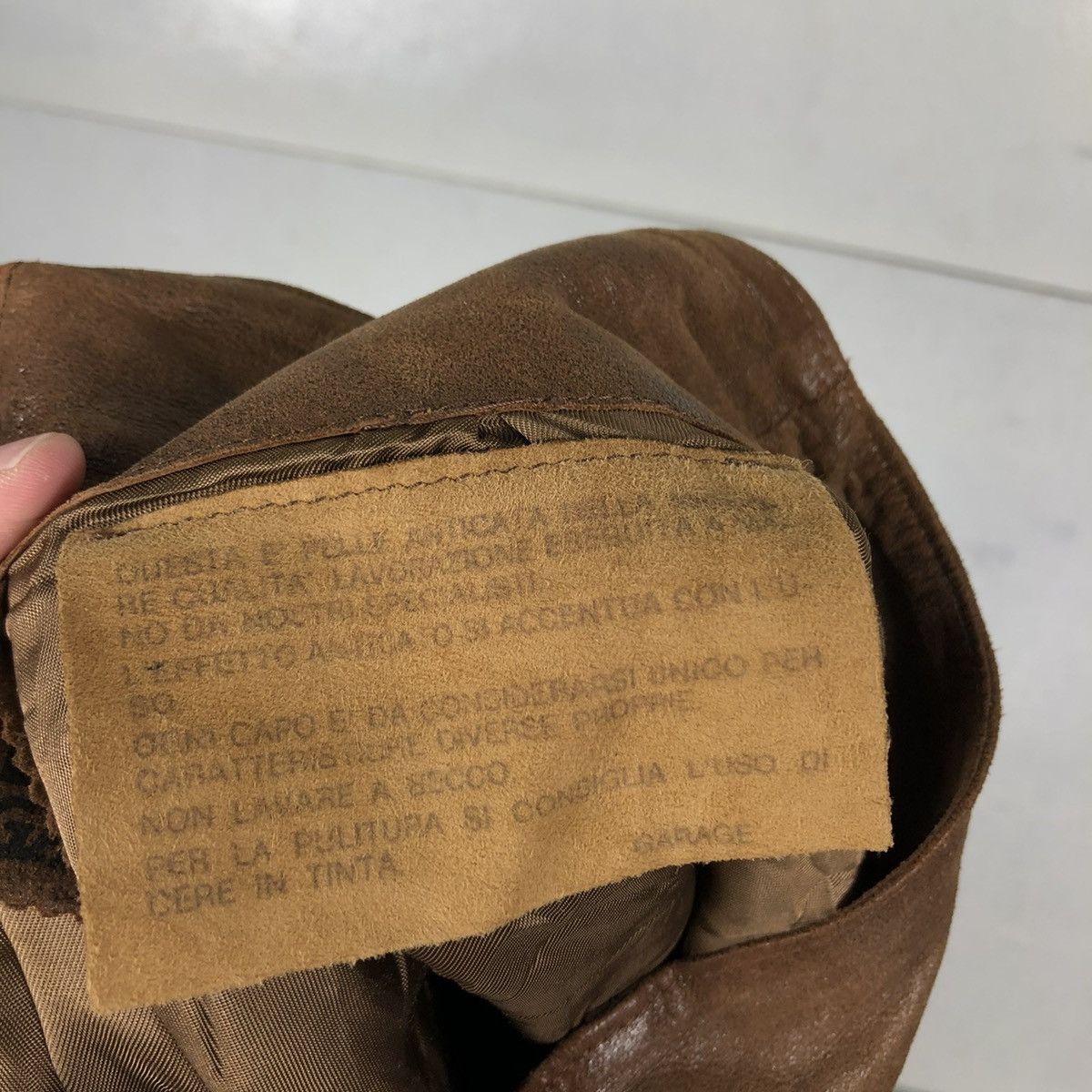 Genuine Leather 🔥VINTAGE BIKER LEATHER PANTS GARAGE ISSEY MIYAKE JAPAN Size US 26 / EU 42 - 12 Thumbnail