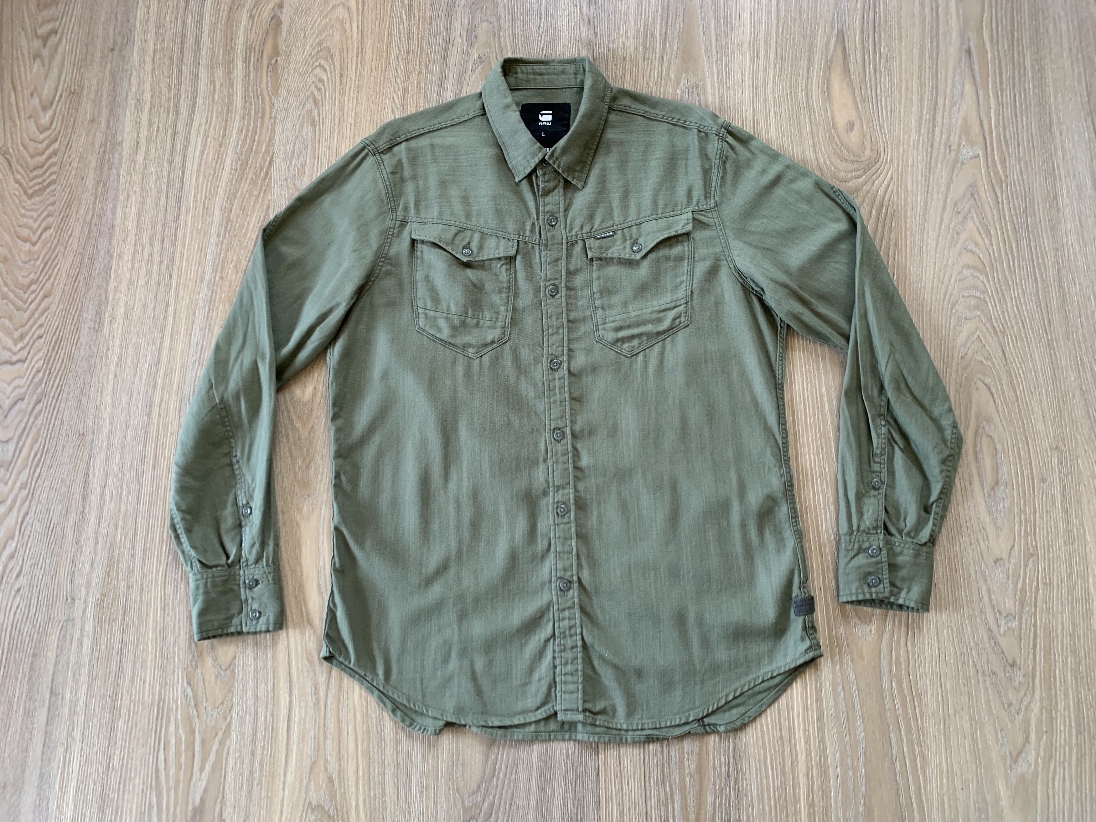 G-Star × Vintage G-Star Raw Arc 3D Long Sleeve Shirt Size US L / EU 52-54 / 3 - 2 Thumbnail
