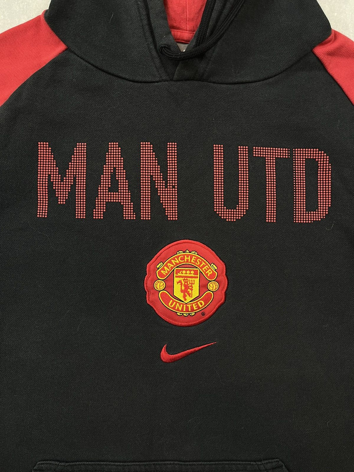 Nike × Vintage 00s Nike Manchester United Vintage Y2K Oversized Hoodie Size US M / EU 48-50 / 2 - 2 Thumbnail