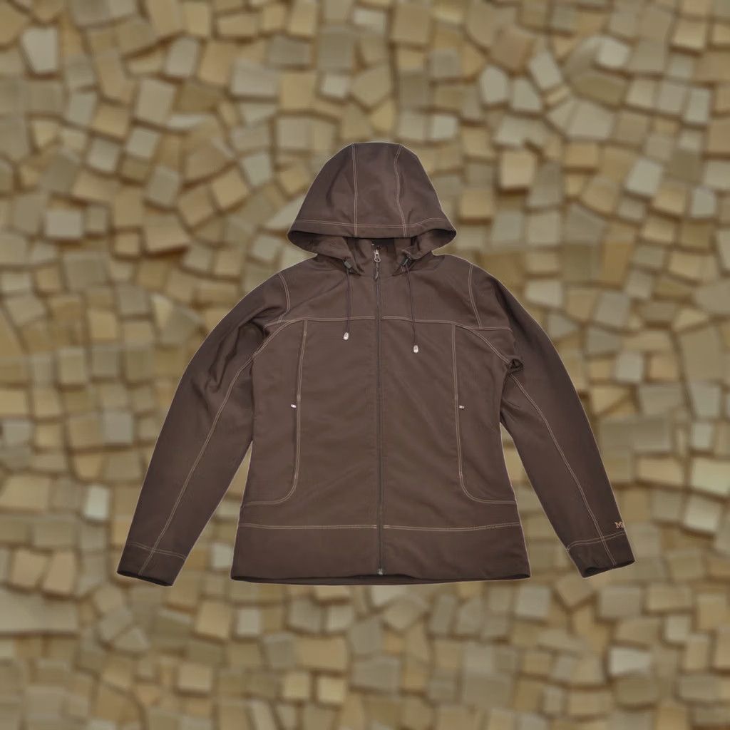 Marmot Womens Marmot Hooded Softshell Jacket Full-Zip M Brown Jacket Womens Marmot Hooded Softshell Full-Zip M Brown Size M / US 6-8 / IT 42-44 - 1 Thumbnail