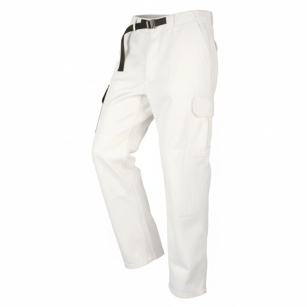 SEASE AM08 CARGO BELT W30 White Elastic Waist 89919 Size US 30 / EU 46 - 2 Thumbnail