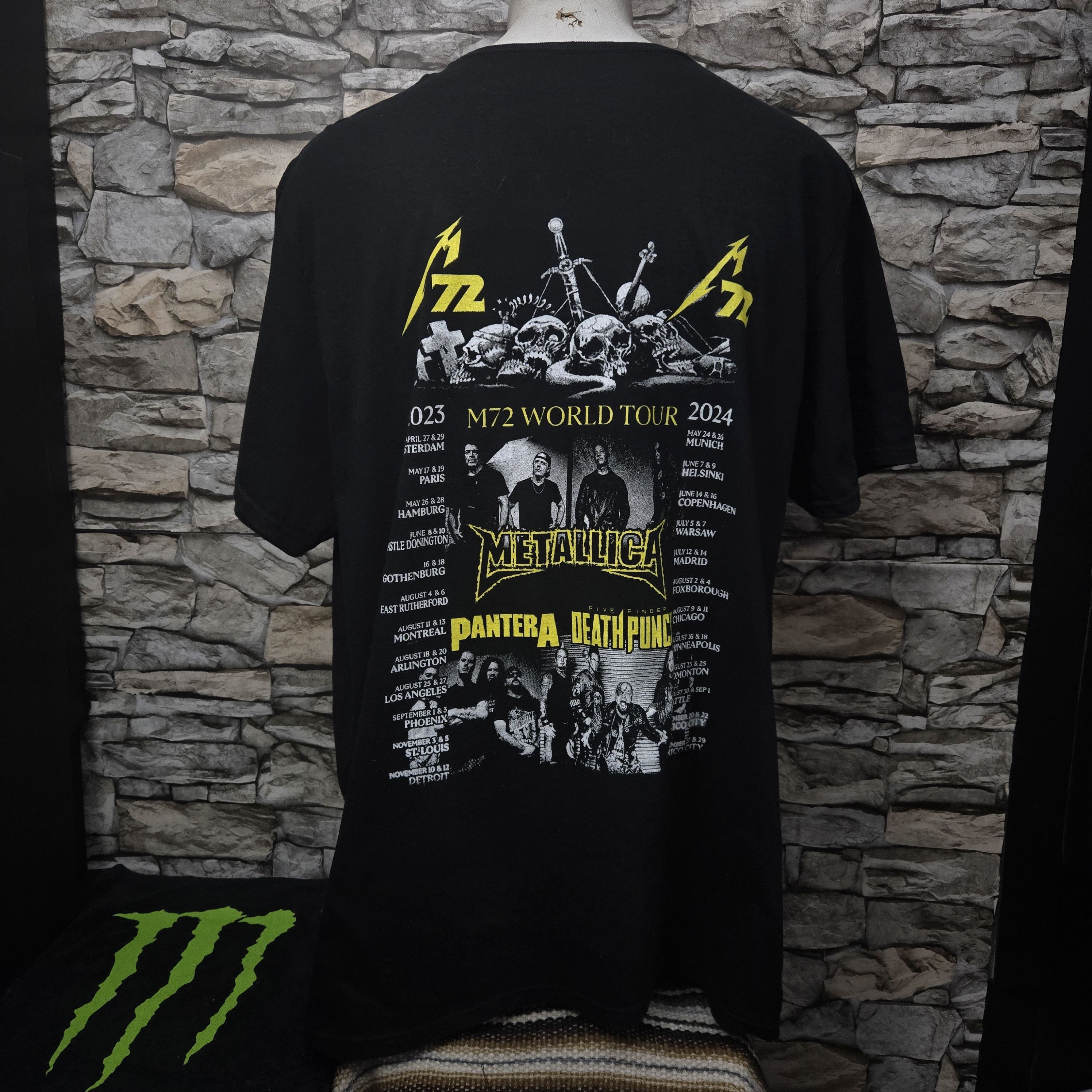 Metallica Metallica M72 World Tour 2024 rare concert print black Size US XXL / EU 58 / 5 - 3 Thumbnail