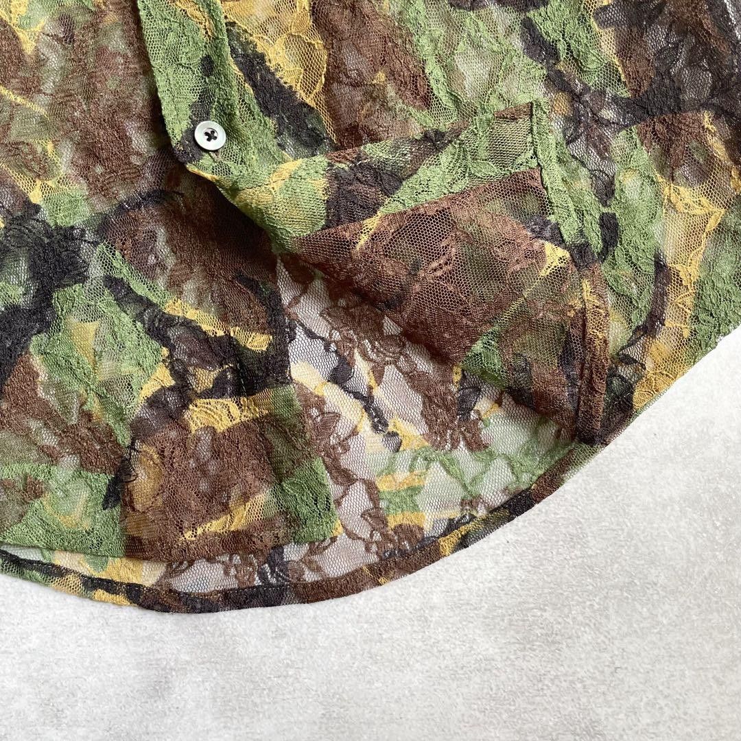 Junya Watanabe AD2003 Archive Mesh Camouflage Shirt Size US S / EU 44-46 / 1 - 9 Thumbnail