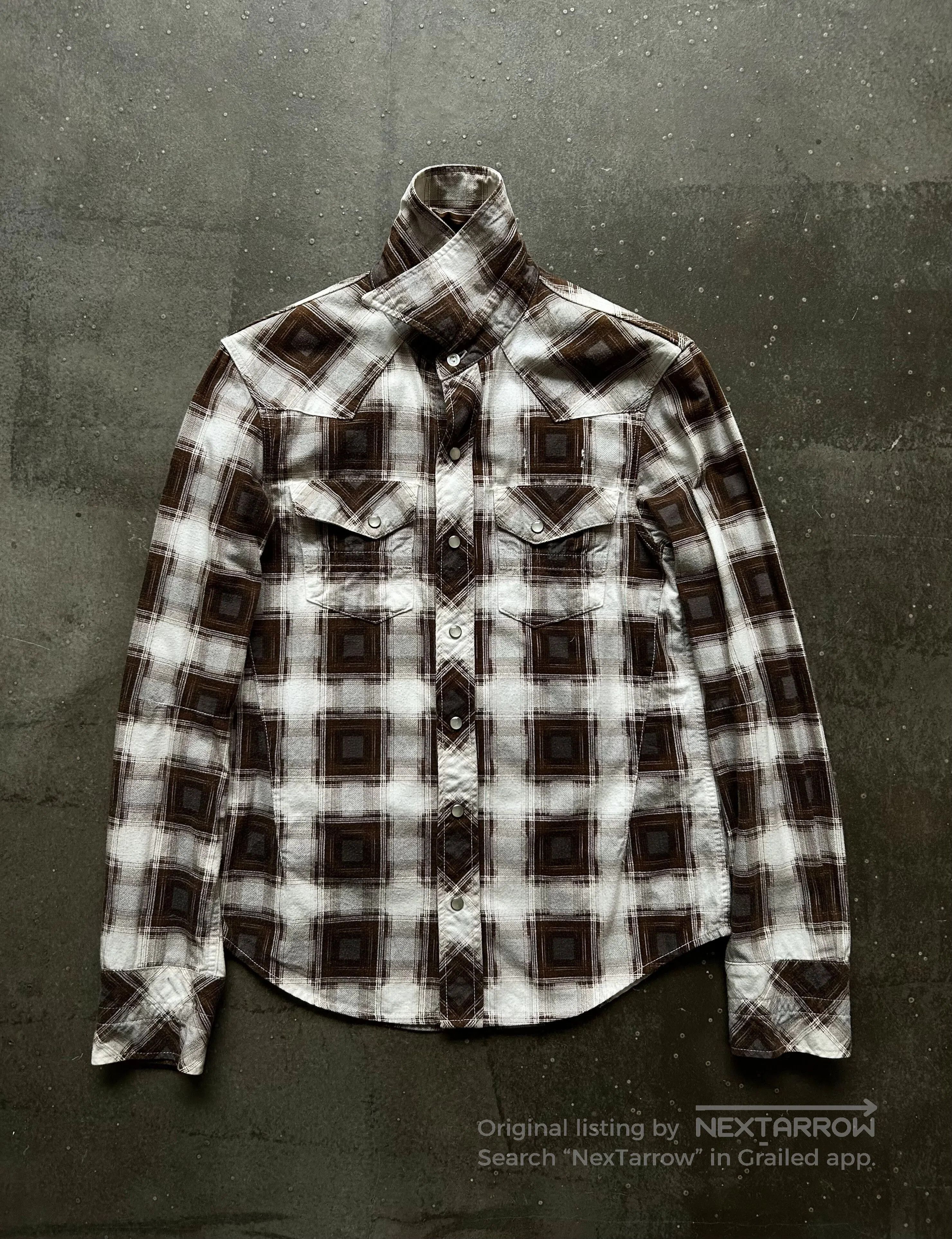 Number (N)ine Checkered Pattern Flannel Shirt. Size US M / EU 48-50 / 2 - 2 Thumbnail