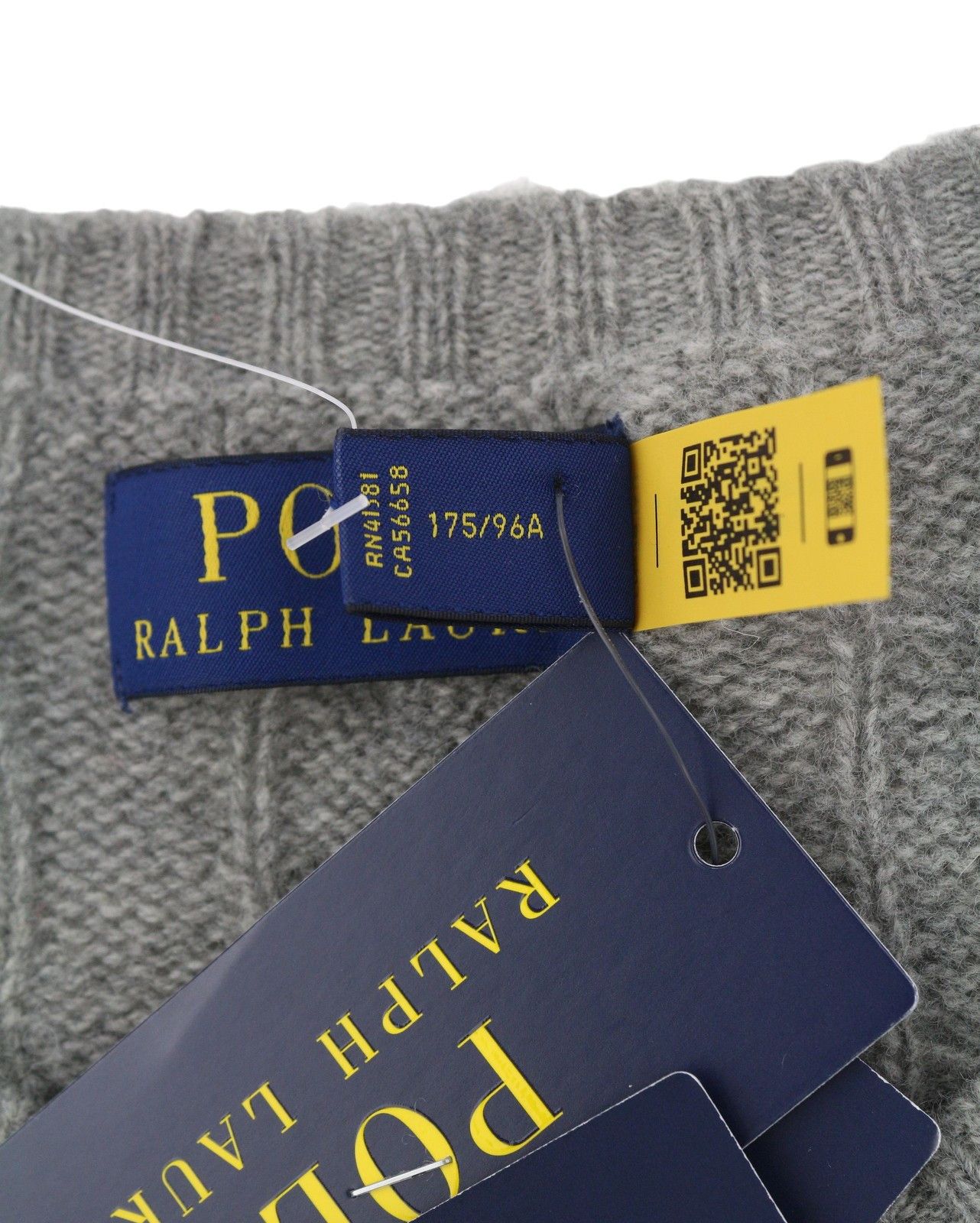 Ralph Lauren GREY M Wool Cashmere Pullover Jumper 86952 Size US M / EU 48-50 / 2 - 11 Thumbnail