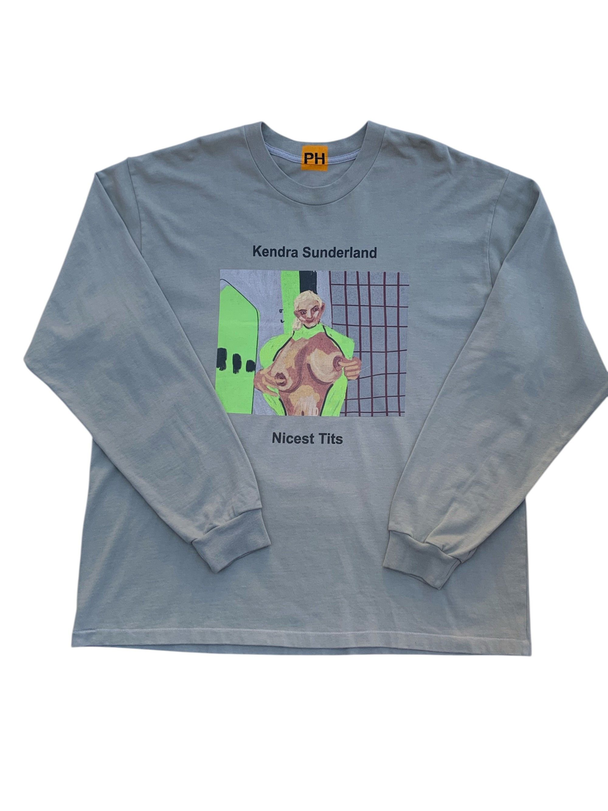 Kanye West Sample PornHub x Yeezy Ye Kendra Sunderland Long Sleeve Tee Size US L / EU 52-54 / 3 - 6 Thumbnail