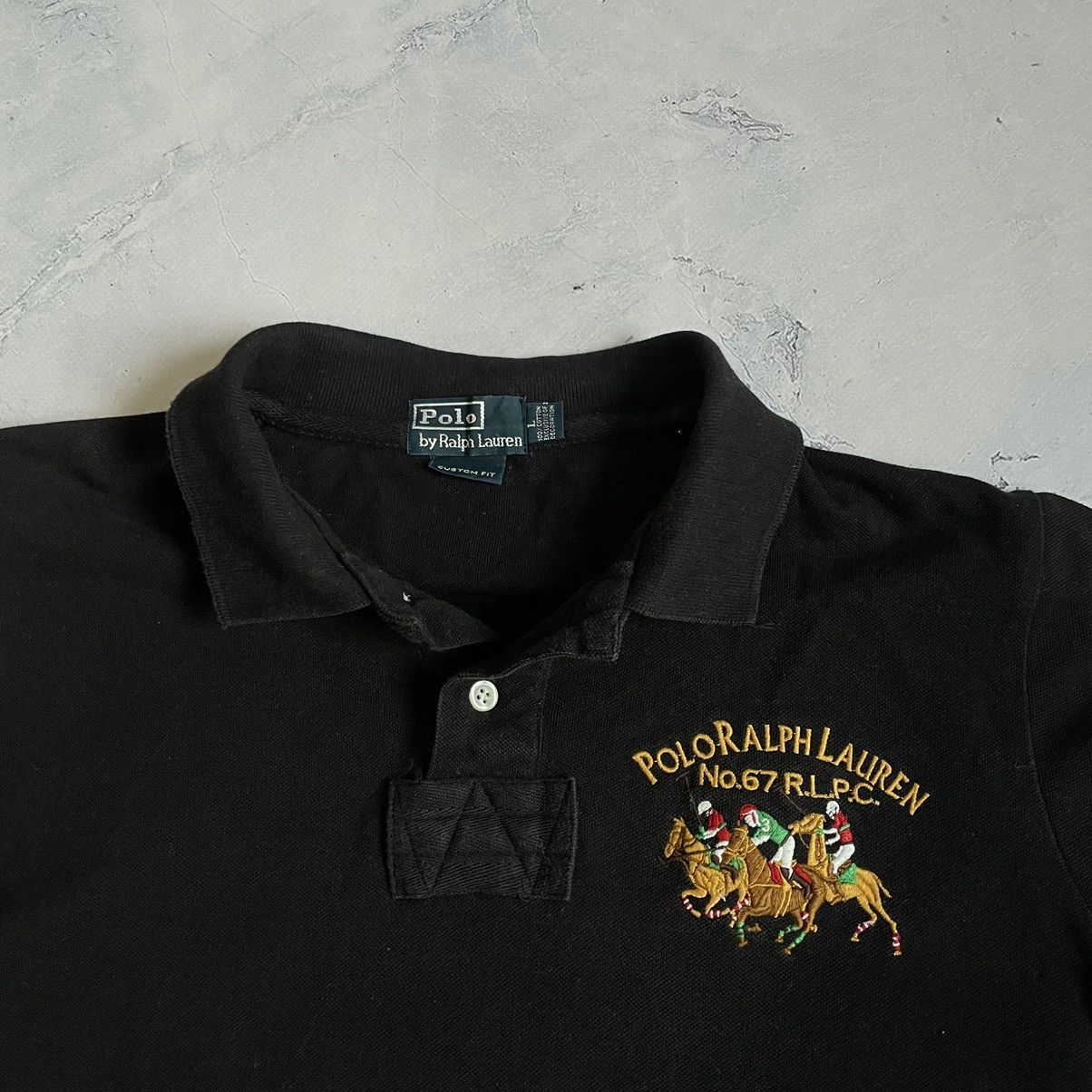 Polo Ralph Lauren Vintage Ralph Lauren Polo Shirt Tee Size US L / EU 52-54 / 3 - 3 Thumbnail