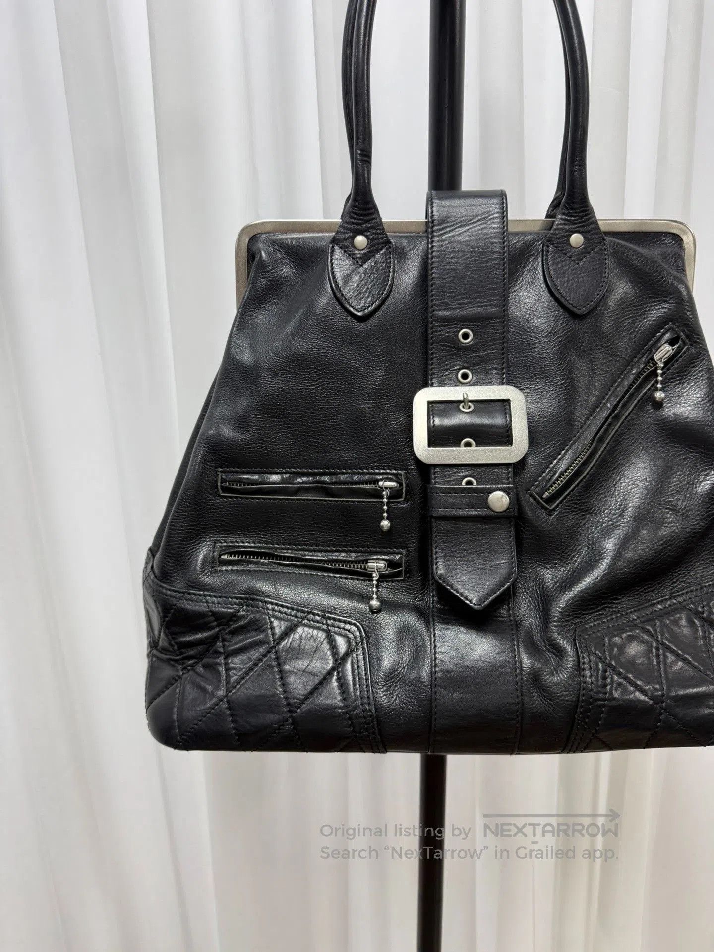 Junya Watanabe Junya Watanabe Cowhide Gold Buckle Handbag. Size ONE SIZE - 2 Thumbnail