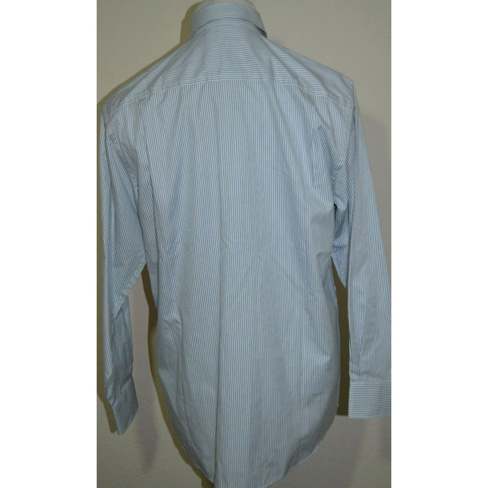 Vintage Greg Norman Mens Shirt Long Sleeve Button Striped Blue Size Small New W/ Defects Size US S / EU 44-46 / 1 - 2 Thumbnail