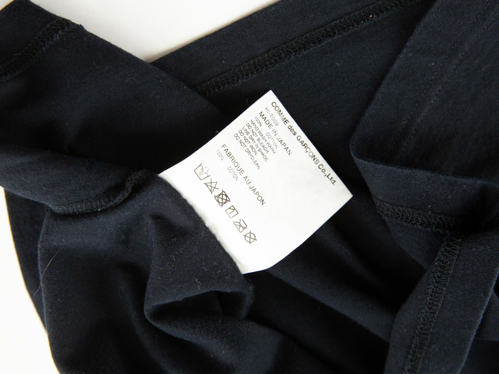 Comme des Garcons Comme Des Garçons Homme Black T Shirt Size US L / EU 52-54 / 3 - 6 Thumbnail