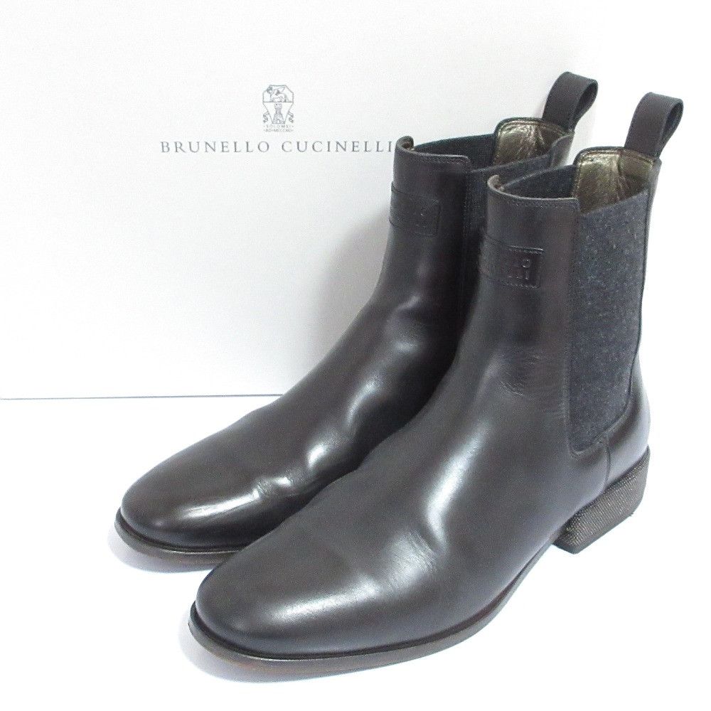 Brunello Cucinelli Brunello Cucinelli Brunello Cucinelli Wool Chelsea Boots Textile Shoes DUTY FREE for USA Size ONE SIZE - 1 Thumbnail