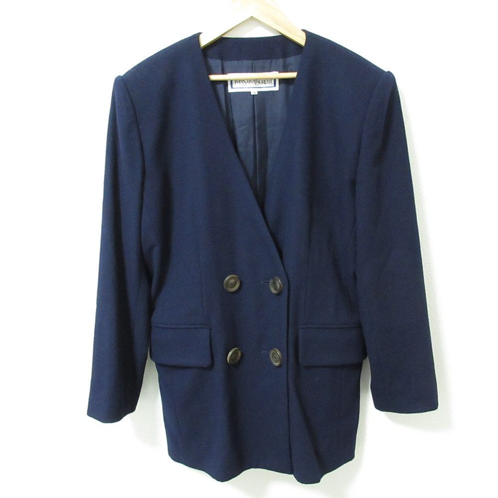 Yves Saint Laurent Yves Saint Laurent Yves Saint Laurent Wool Double Jacket Cotton Outerwear DUTY FREE for USA Size ONE SIZE - 1 Thumbnail