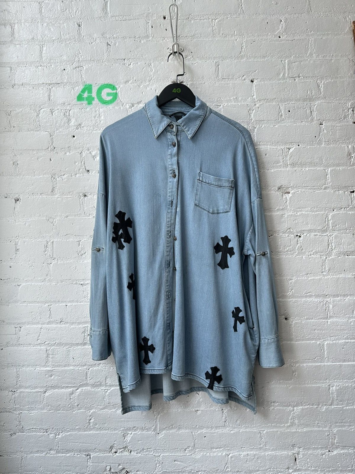 Chrome Hearts CHROME HEARTS PATCHED DENIM JACKET Size US M / EU 48-50 / 2 - 2 Thumbnail