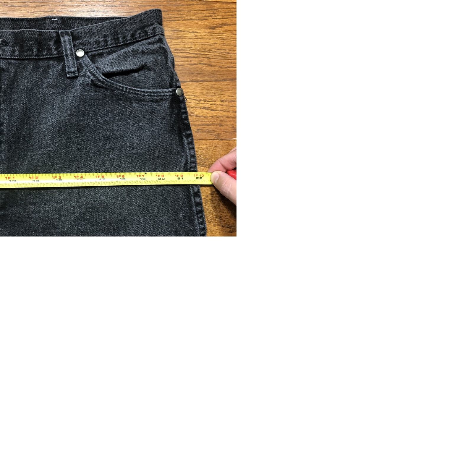 Wrangler VINTAGE Wrangler Cowboy Cut Jeans 38x30 Black Denim Slim Fit 5-Pocket USA Logo Cowboy Cut 933 Mens Size US 38 / EU 54 - 9 Thumbnail