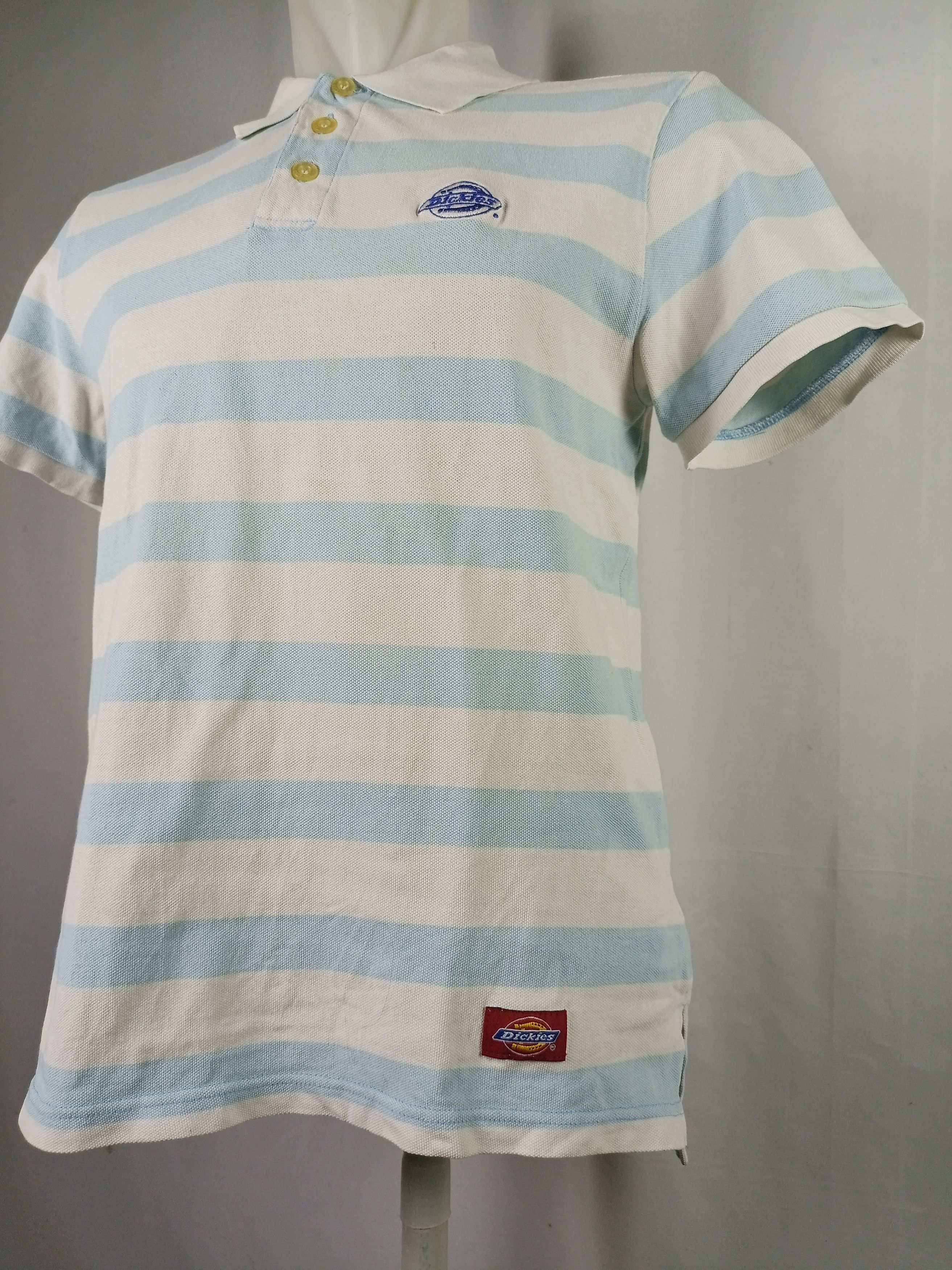 Dickies × Vintage Dickies Striped Embroidery Logo polo t-shirt Size US M / EU 48-50 / 2 - 14 Thumbnail