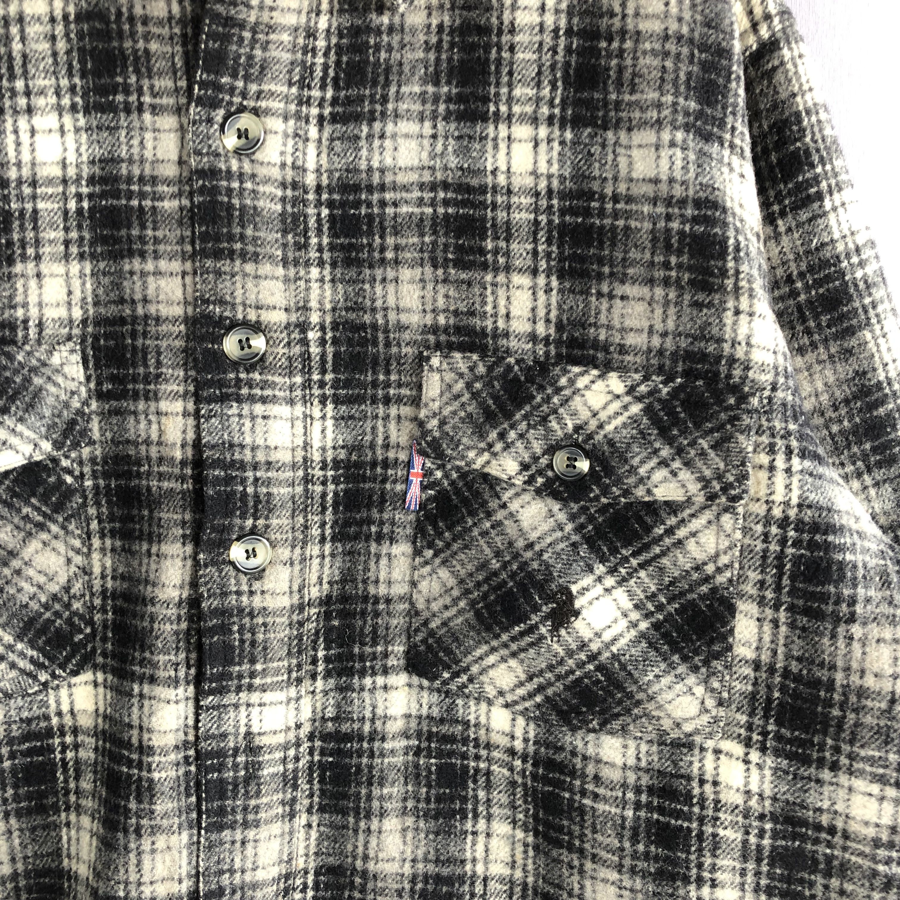 Japanese Brand × Vintage Vintage Polo Country Wool Jacket Shirts Tartan Button Ups Size US L / EU 52-54 / 3 - 5 Thumbnail